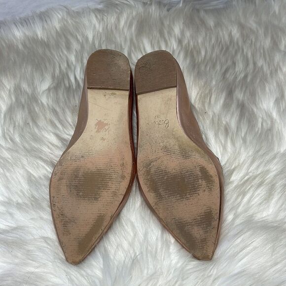 Boden Abbie Gold Pointed Toe Loafer Style Flats Sz 39/8 - Picture 6 of 7